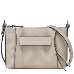 Longchamp 3D 斜背袋 S , 土褐色 - 皮革