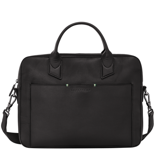 Longchamp sur Seine Briefcase , Black - Leather - View 1 of 5