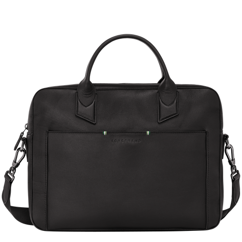 Longchamp sur Seine Briefcase , Black - Leather - View 1 of  5