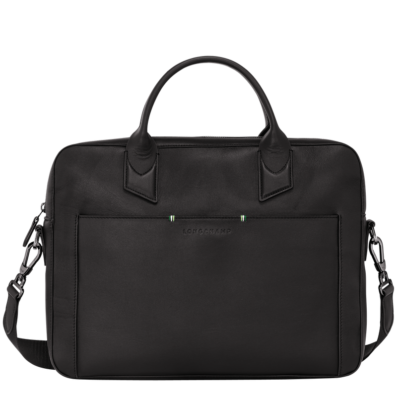 Longchamp sur Seine Briefcase , Black - Leather  - View 1 of 5
