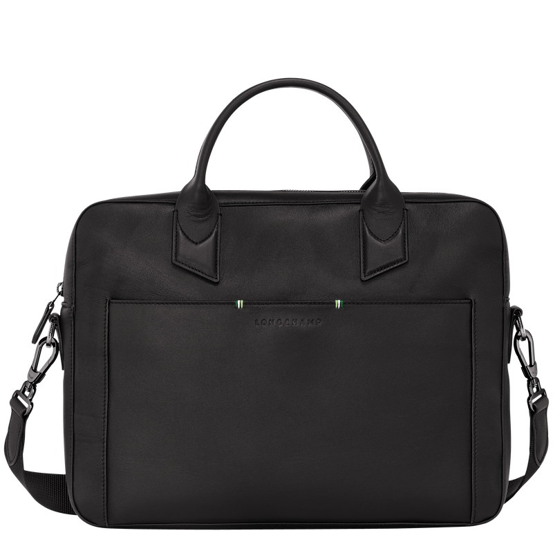 Longchamp sur Seine Briefcase , Black - Leather  - View 1 of  4