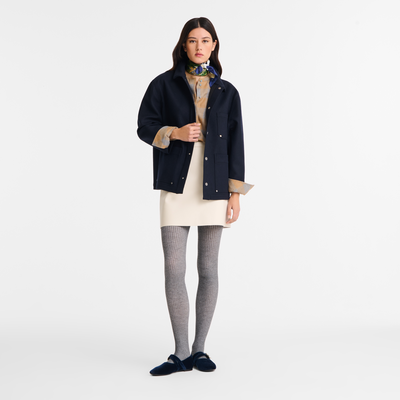 Jacke , Flanell - Marine