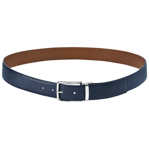 Men's belt, 166 Navy/Cognac Men's belt, 166 Navy/Cognac, hi-res