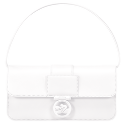 Box-Trot M Baguette bag , White - Leather