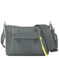 Longchamp 3D S クロスボディバッグ , ガンメタル - レザー