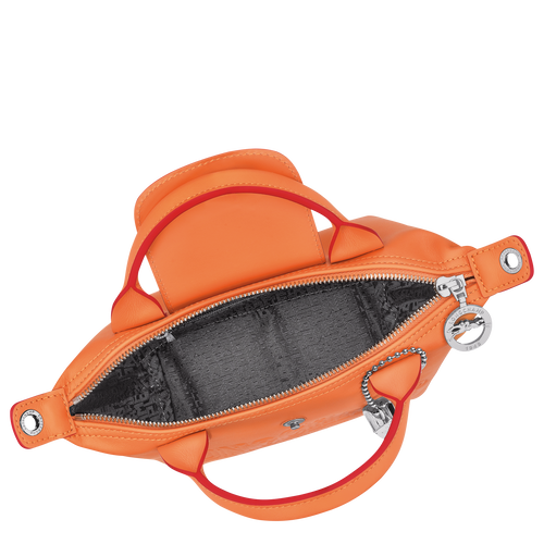 Longchamp orange leather bag clearance