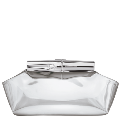 Pochette S Le Roseau , Cuir - Argent