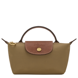 Pouch com pega Le Pliage Original , Lona - Azeitona