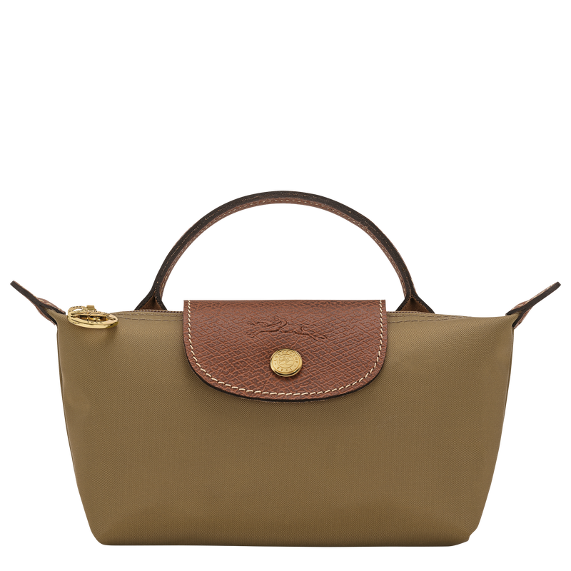 Le Pliage Original Pouch with handle , Olive - Recycled canvas  - View 1 of 5