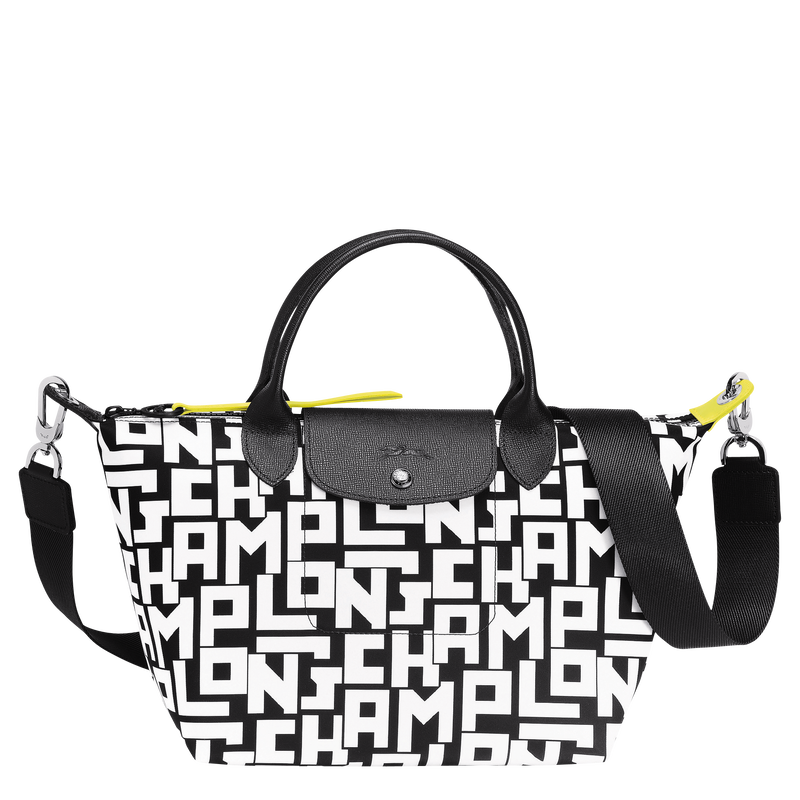 Le Pliage LGP 手提包 S , 黑/白色 - 帆布  - 查看 1 4