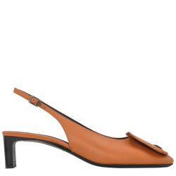 Le Pliage Xtra Slingback pumps , Cognac - Leather