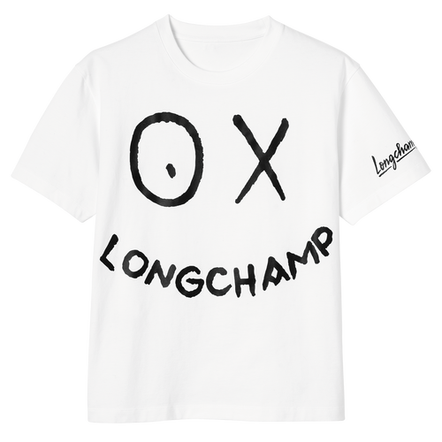 Longchamp x André T-shirt, Blanc