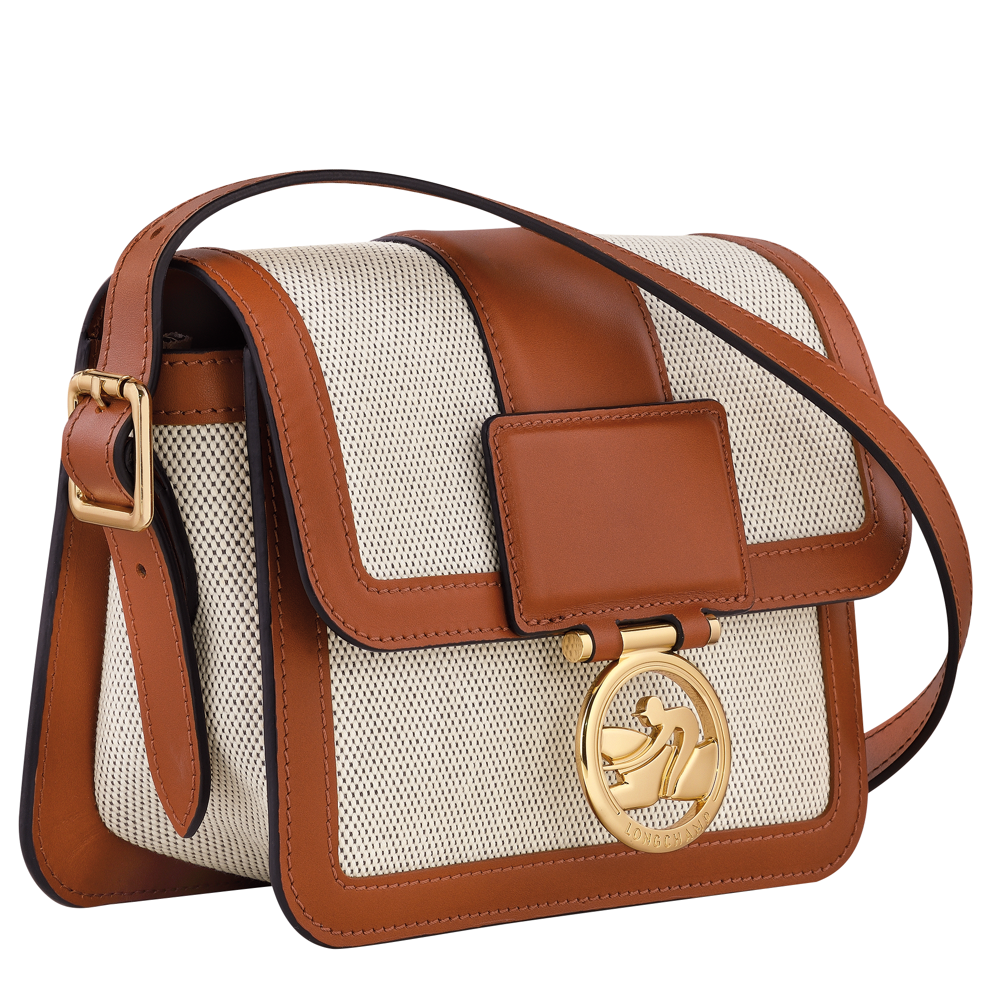 Box-Trot M Crossbody bag Cognac - Leather (10175HAU504)