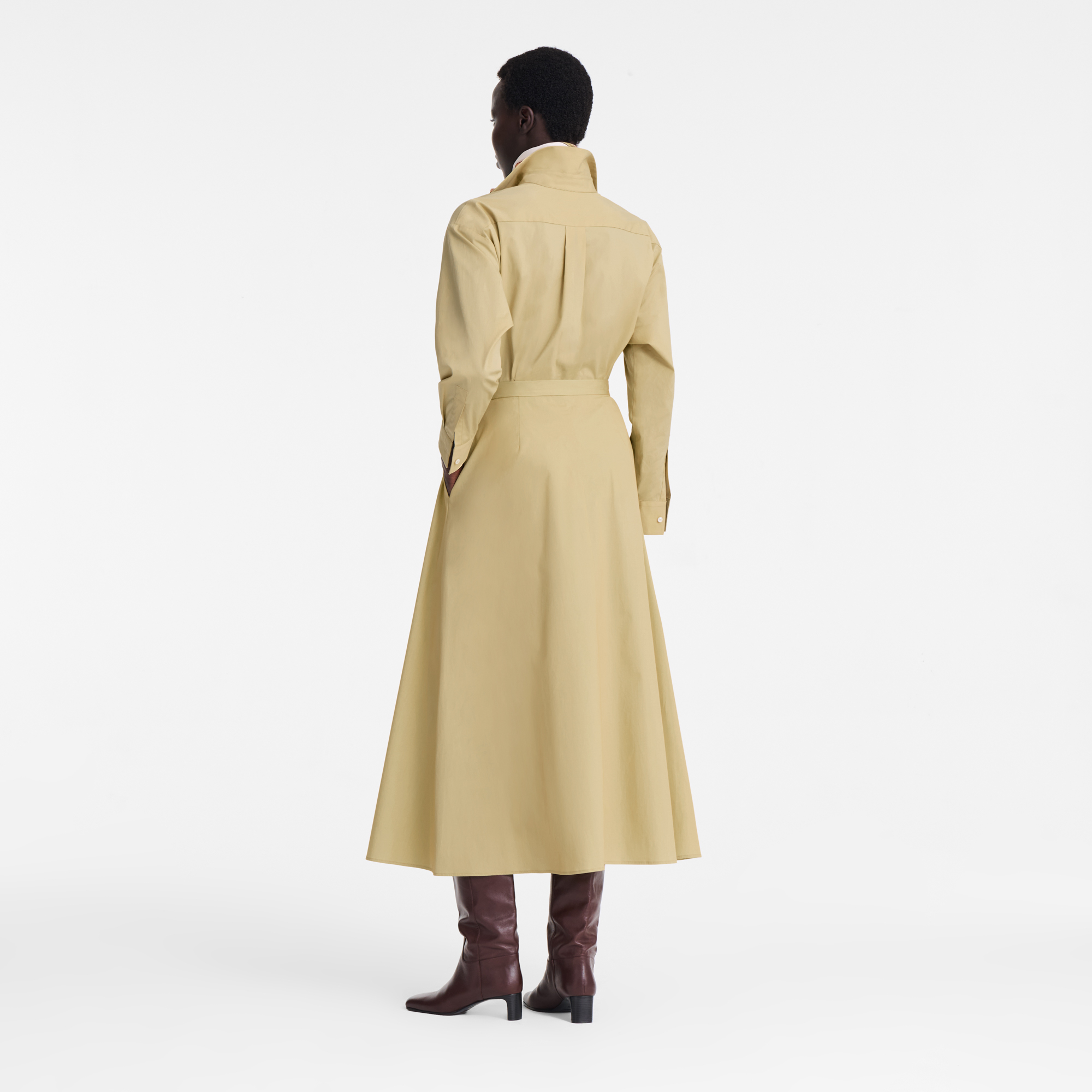 null Falda midi, Pistacho