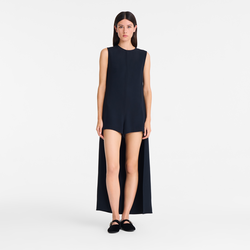 Playsuit , Black - Crepe