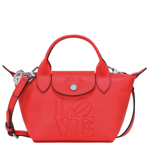 Handtasche XS Longchamp x Robert Indiana , Leder - Rot - Ansicht 1 von 5