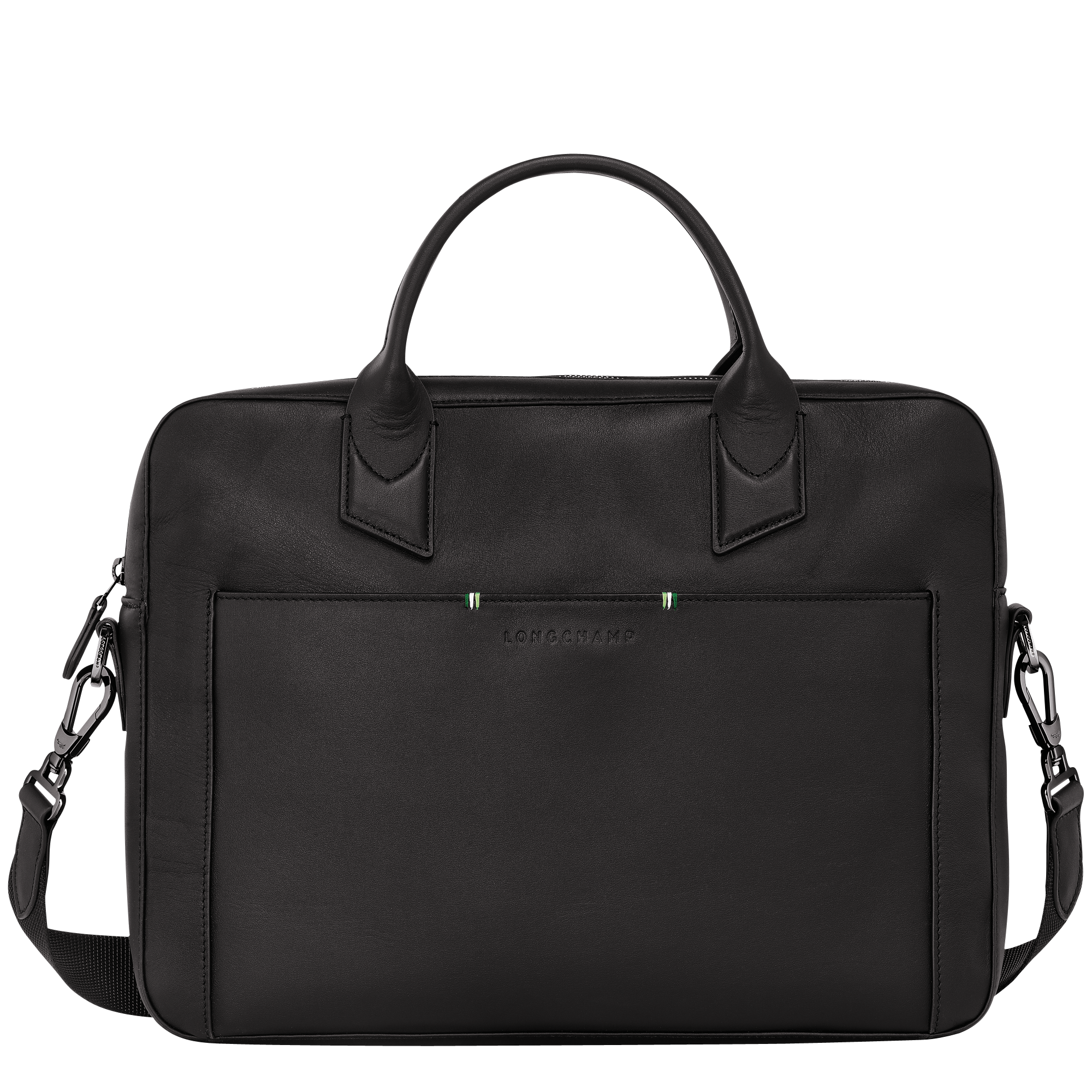 Longchamp sur Seine Briefcase S, Black
