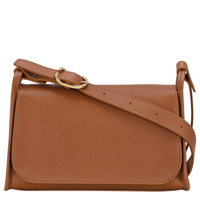 Sac bandoulière M Le Foulonné , Cuir - Caramel