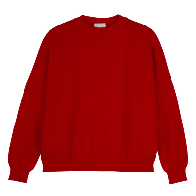 Sweater , Red - Knit