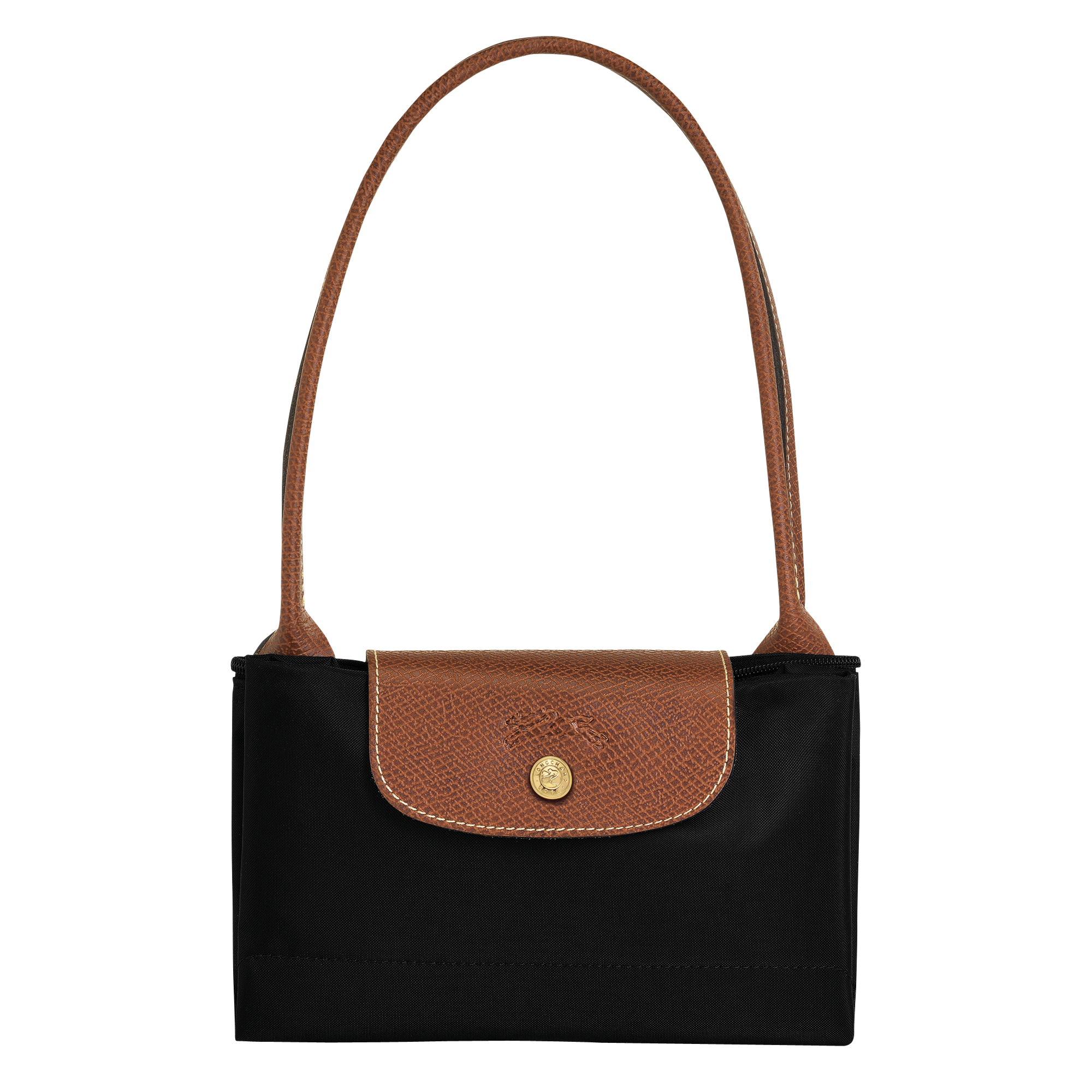 Le Pliage Original Schoudertas M, Zwart
