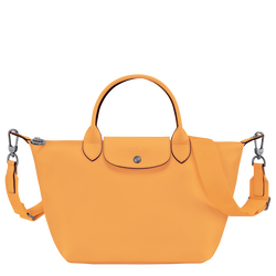 Le Pliage Xtra S Handbag , Apricot - Leather