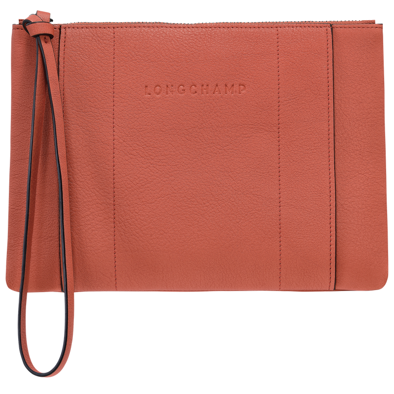 Pochette Longchamp 3D , Leder - Ockerbraun  - Ansicht 1 von 3