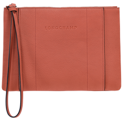 Longchamp 3D Pouch , Sienna - Leather