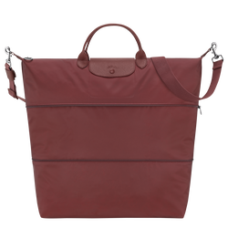 Le Pliage One S Travel bag expandable , Burgundy - Canvas