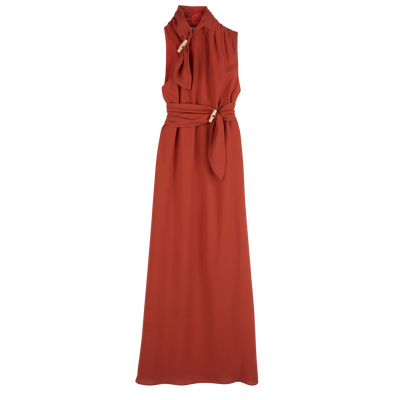 Dress , Red - Gabardine