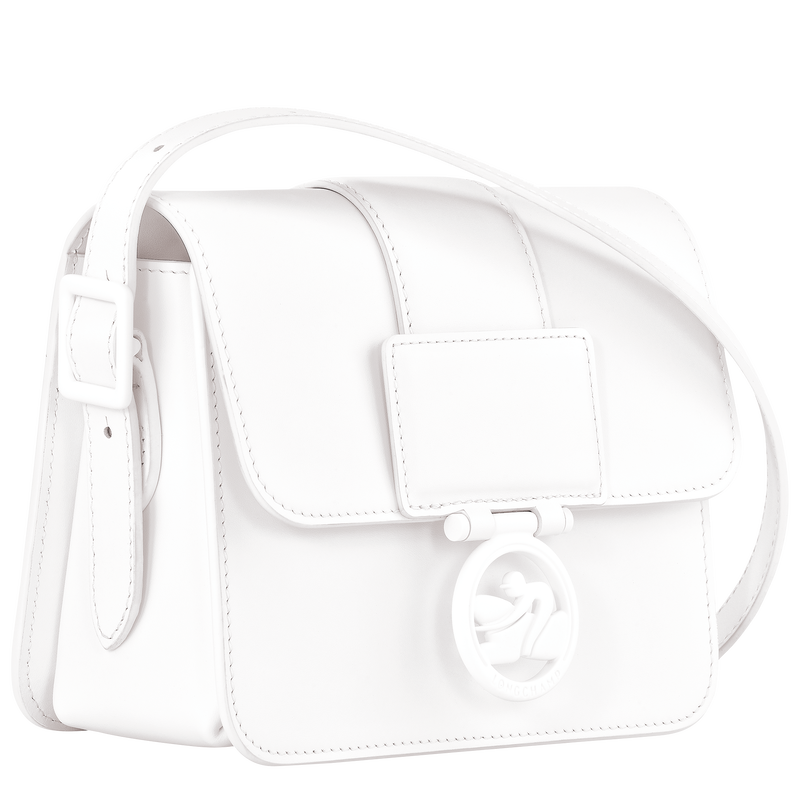 Sac bandoulière S Box-Trot , Cuir - Blanc  - Vue 3 de 5