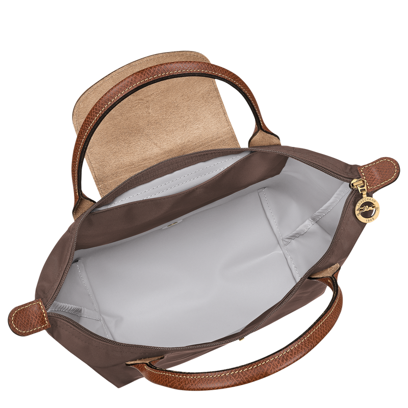 Sac &agrave; main S Le Pliage Original , Toile recycl&eacute;e - Moka  - Vue 4 de 6