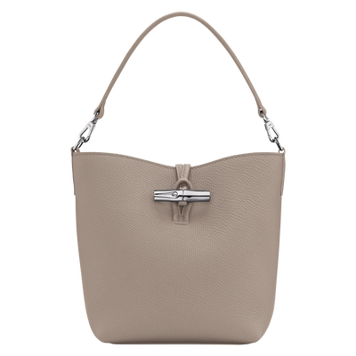 Beuteltasche XS Le Roseau , Leder - Hellgrau