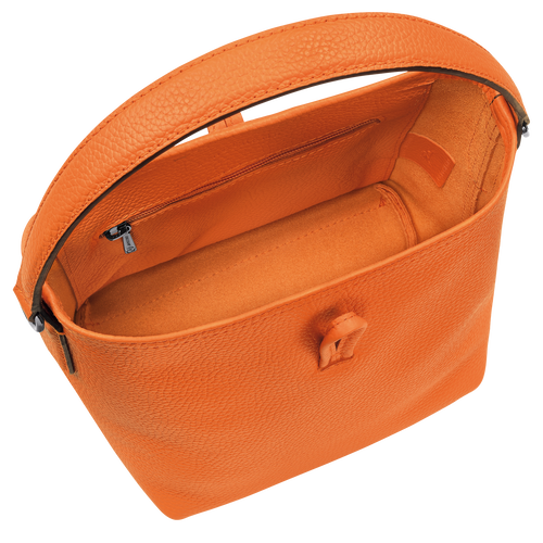 Le Roseau Essential XS Bucket bag , Orange - Leather - View 5 of  6