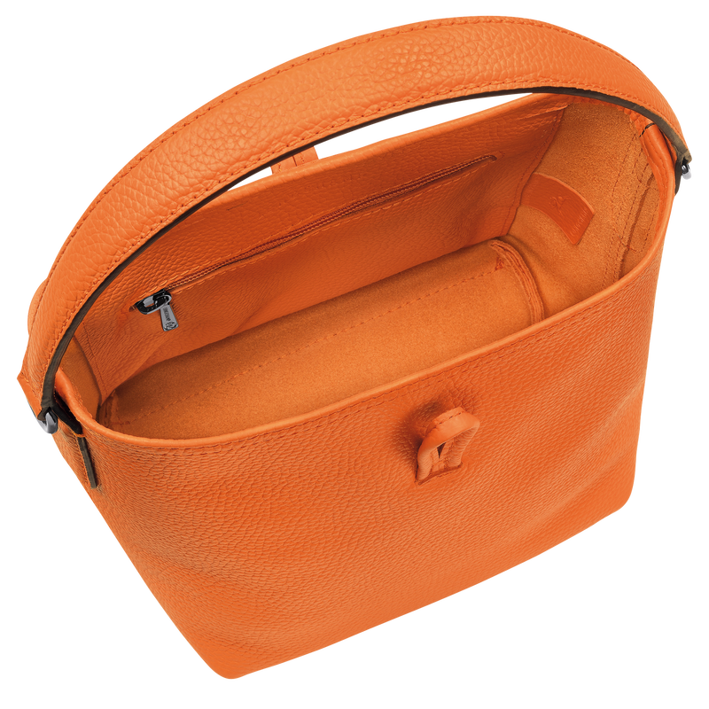 Le Roseau Essential XS Bucket bag , Orange - Leather  - View 5 of  6