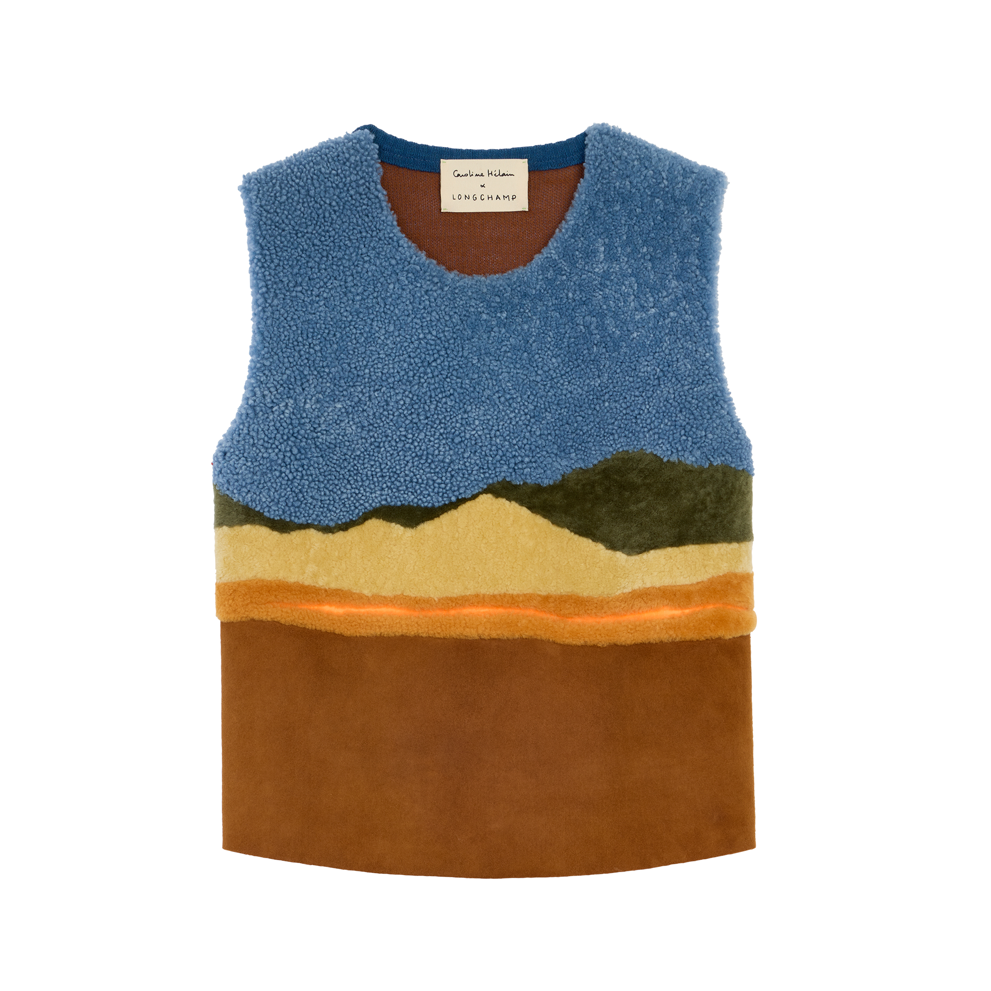 null Top Caroline H&eacute;lain x Longchamp, Cognac
