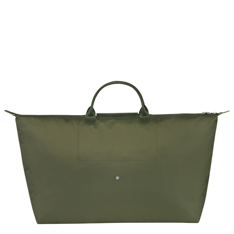 Sac de voyage M Le Pliage Green , Toile recyclée - Forêt  - Vue 4 de 6