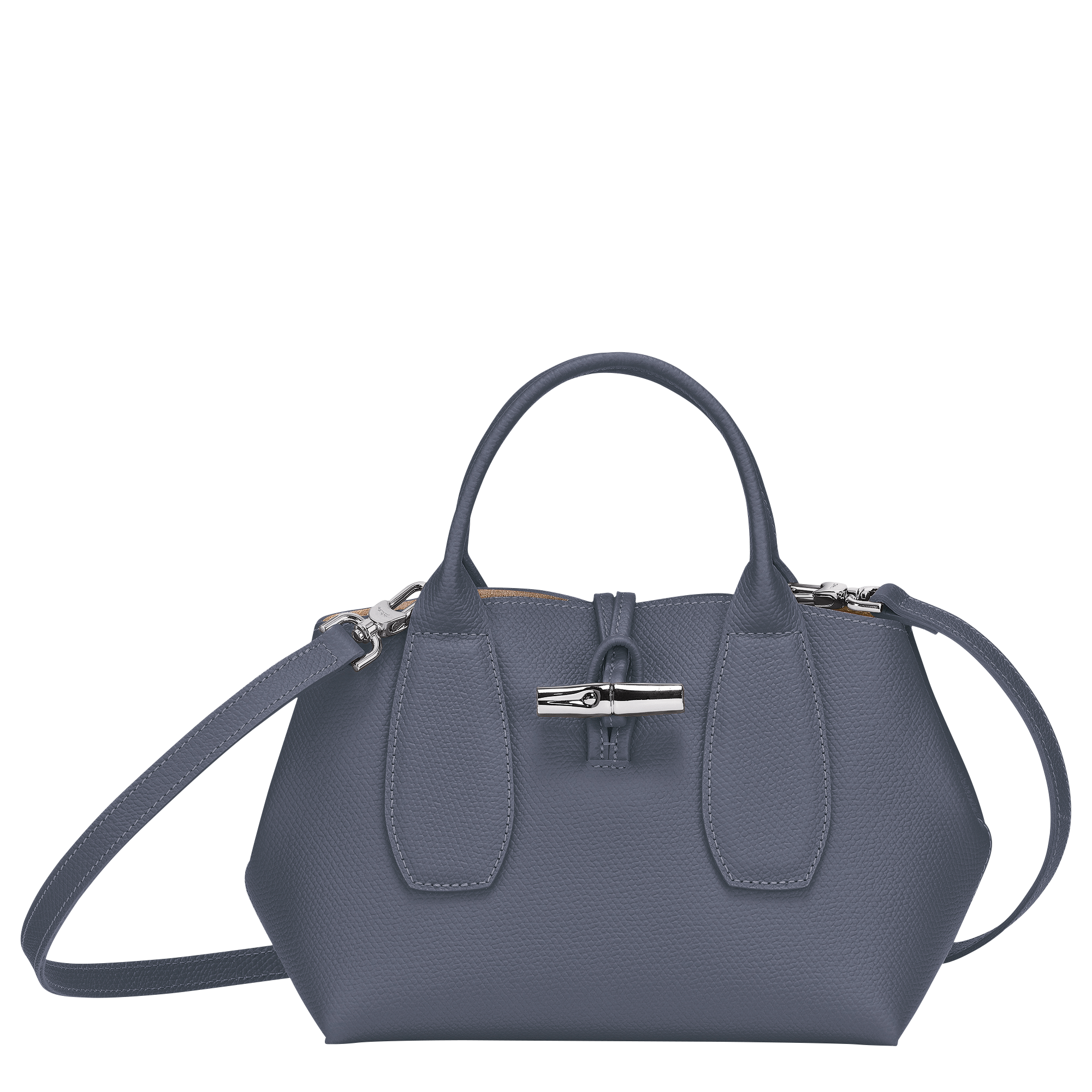 blue top handle bag