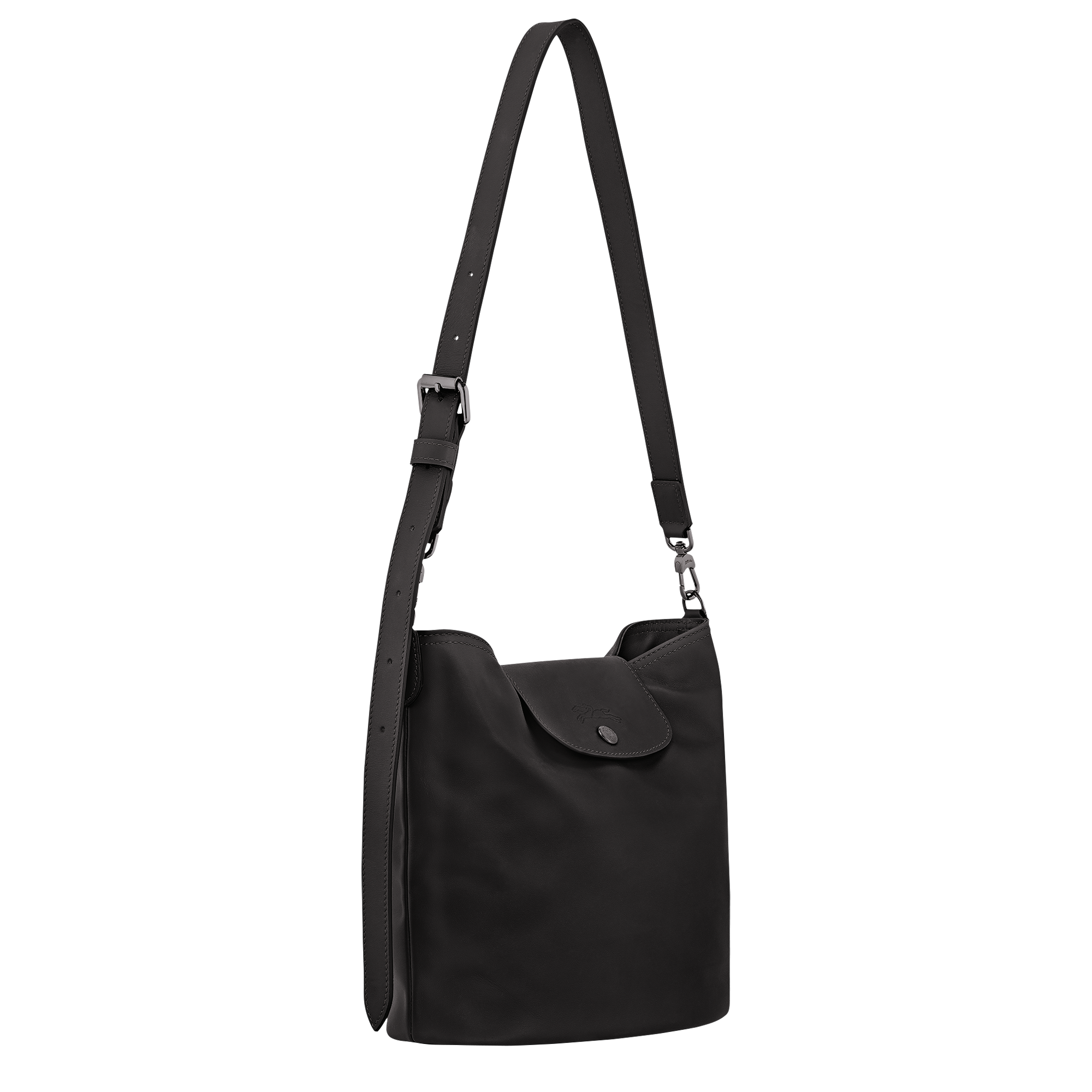 ル プリアージュ® エクストラ M ショルダーバッグ 黒 - レザー