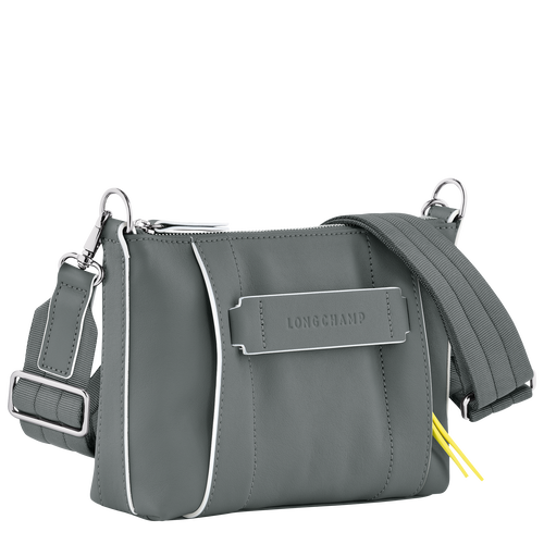 Longchamp 3D S Crossbody bag , Gun Metal - Leather - View 3 of  4