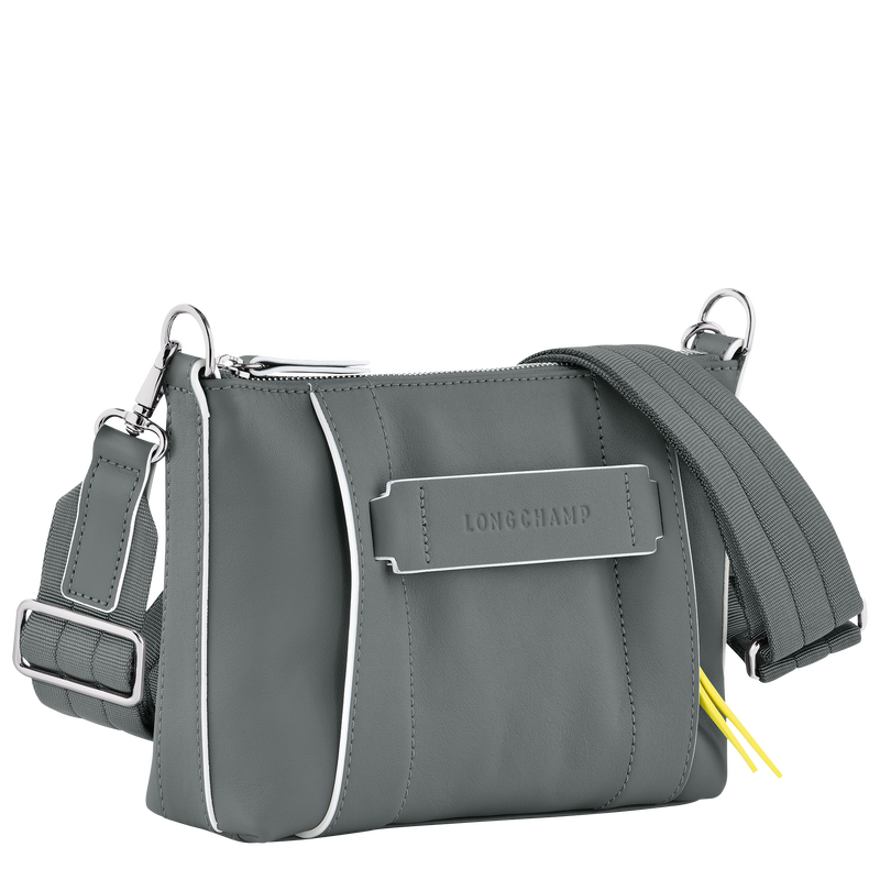 Longchamp 3D S Crossbody bag , Gun Metal - Leather  - View 3 of  4