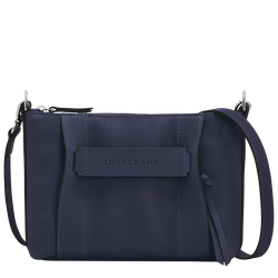 Sac bandoulière S Longchamp 3D , Cuir - Myrtille