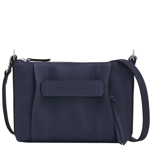 Longchamp 3D 斜背袋 S , 藍莓色 - 皮革 - 查看 1 4