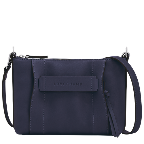 Longchamp 3D 斜背袋 S , 藍莓色 - 皮革 - 查看 1 4