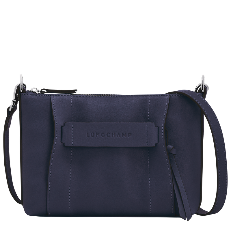 Longchamp 3D 斜背袋 S , 藍莓色 - 皮革  - 查看 1 4