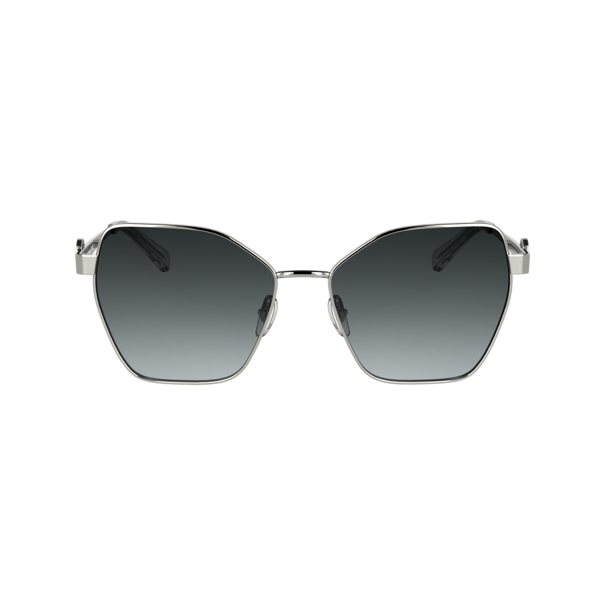 null Lunettes de soleil, Argent/Gris