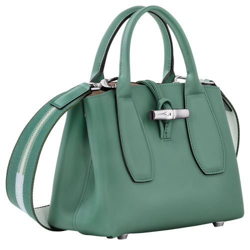 Le Roseau S Handbag , Sage - Leather - View 3 of  6