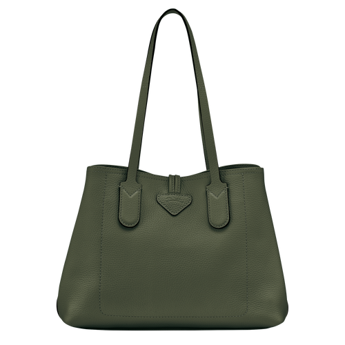 Le Roseau Essential M Tote bag , Khaki - Leather - View 4 of 4