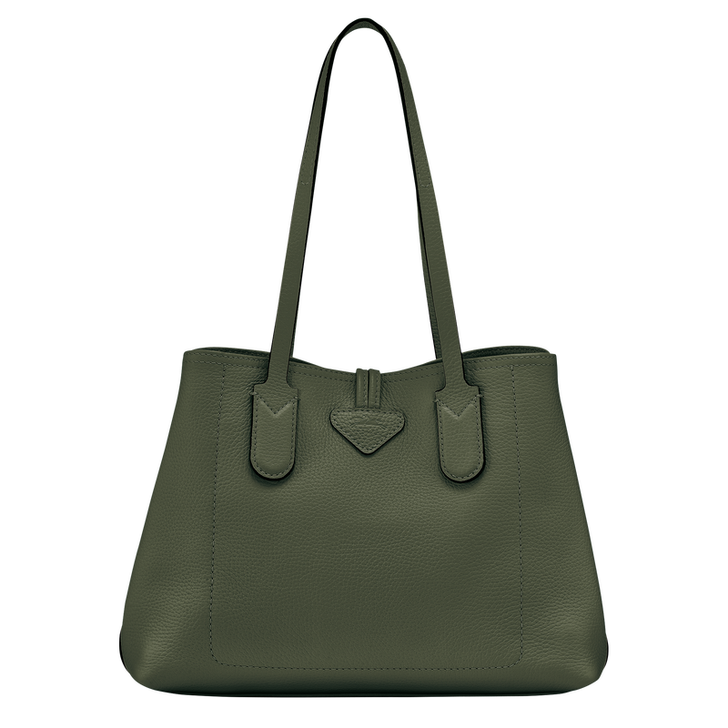 Roseau Essential M Tote bag , Khaki - Leather  - View 4 of 4