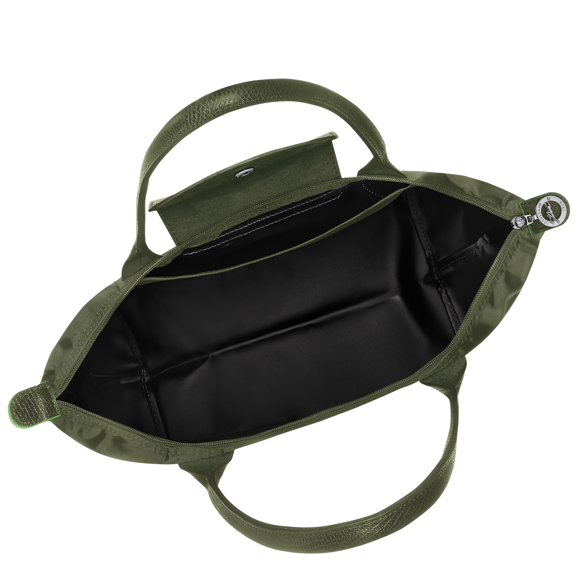Le Pliage Green M Tote bag Forest Recycled canvas Longchamp GB