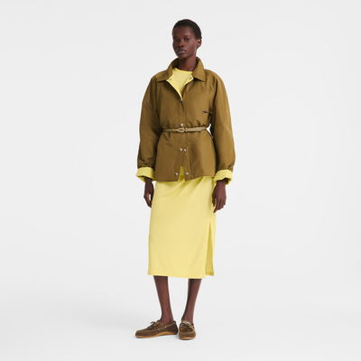 Padded blouson , Olive/Lime - Techno taffeta